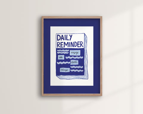 Daily Reminder - Bleu