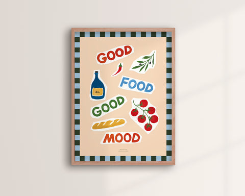Good Food Good Mood - Fond beige