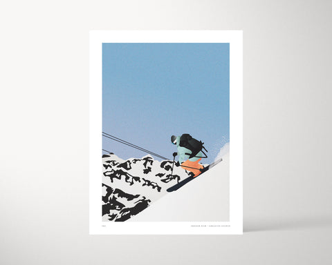 Affiche Ski retro