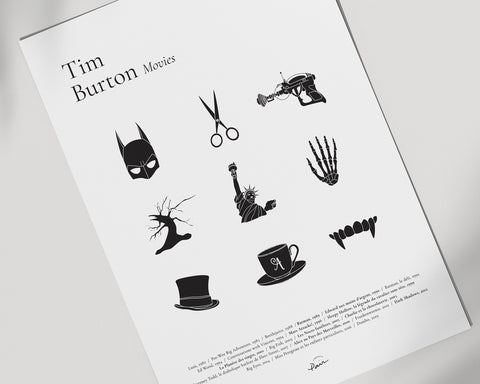 Affiche Tim Burton Movies