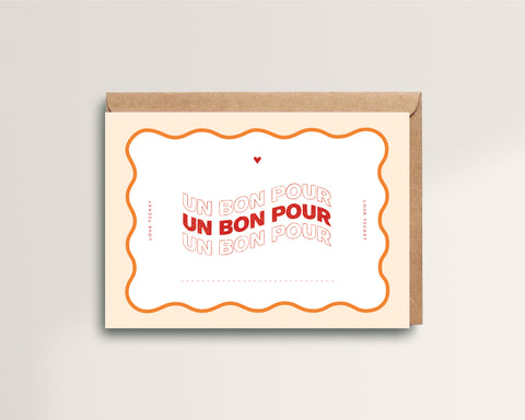 UN BON POUR... - Orange